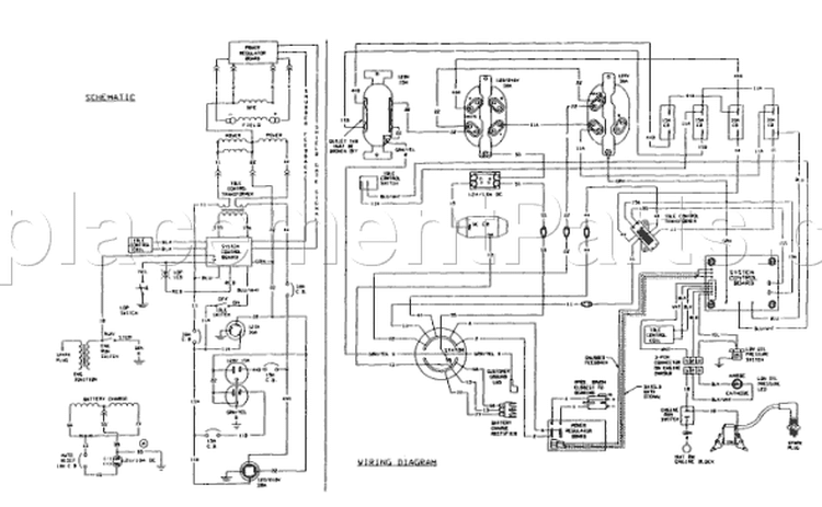 Page B Diagram and Parts List for 9903-0  Briggs and Stratton Generator